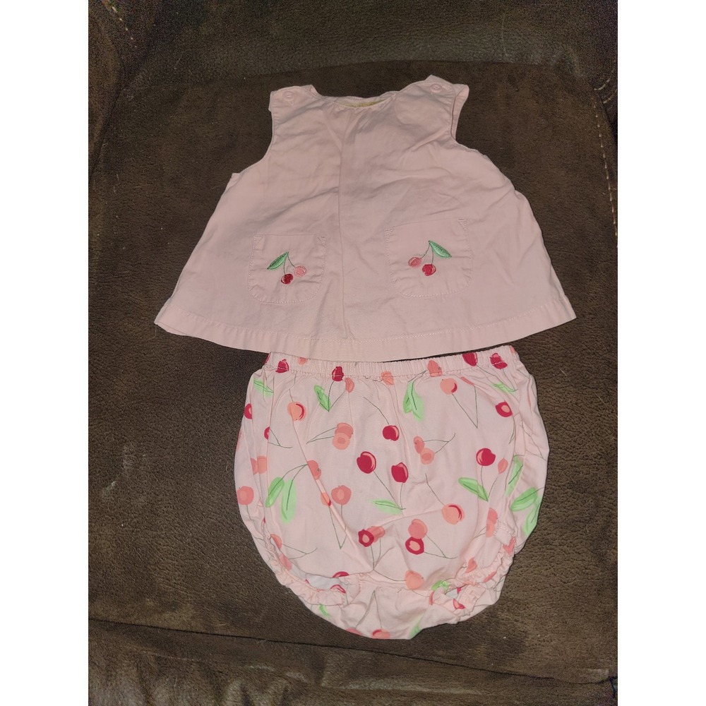 Gymboree layette line sweet cherries bloomer outfit size 3 6 months vintage